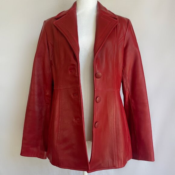 JONES NEW YORK Leather Jacket - Picture 3 of 9